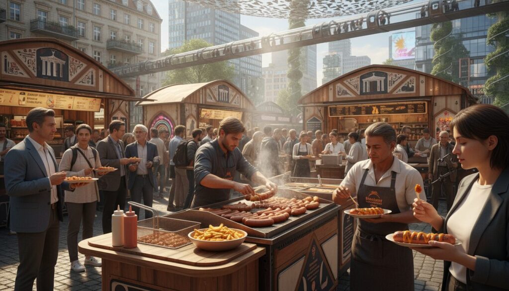 découvrez les meilleurs stands de currywurst à berlin en 2025 pour savourer cette spécialité incontournable allemande. guide complet des adresses à ne pas manquer !