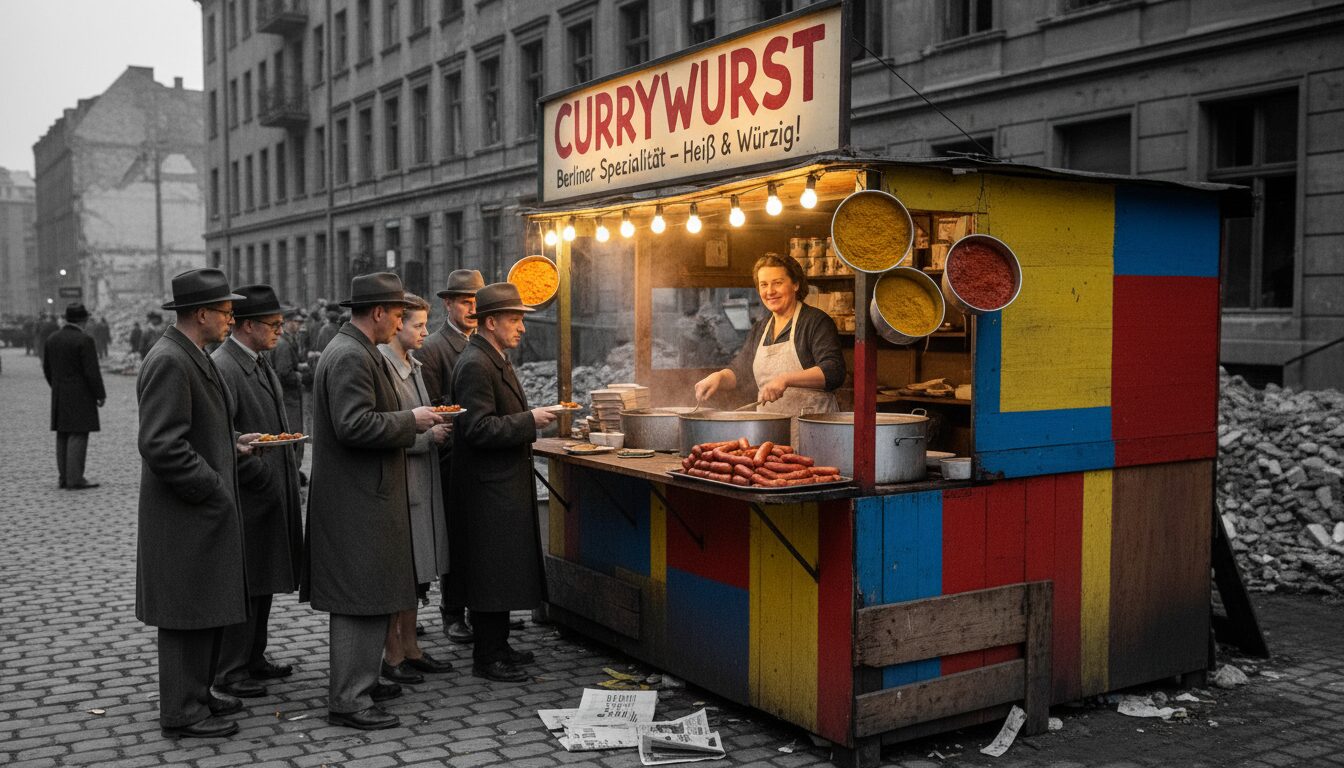 découvrez l'origine et la naissance de la currywurst en allemagne après 1945, une histoire culinaire emblématique née de l'après-guerre.