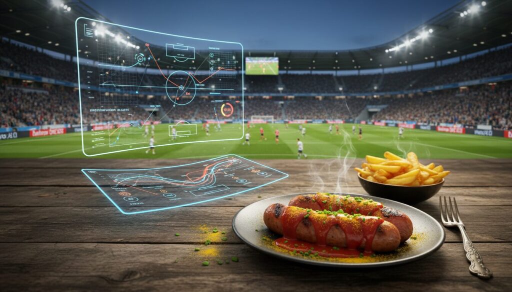 découvrez le rapport bundesliga 2025 : analyses détaillées (ii) explorant l'innovation zapf et l'âme authentique de la currywurst au cœur du football allemand.