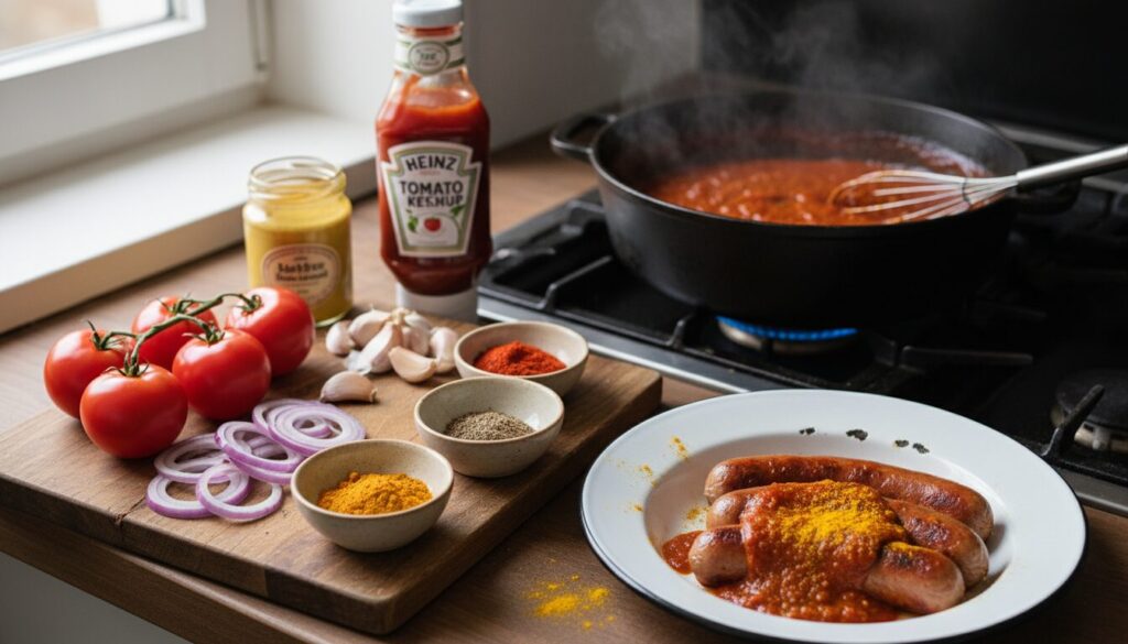 découvrez une recette facile et rapide de la sauce currywurst maison, un classique traditionnel de berlin pour régaler vos papilles.