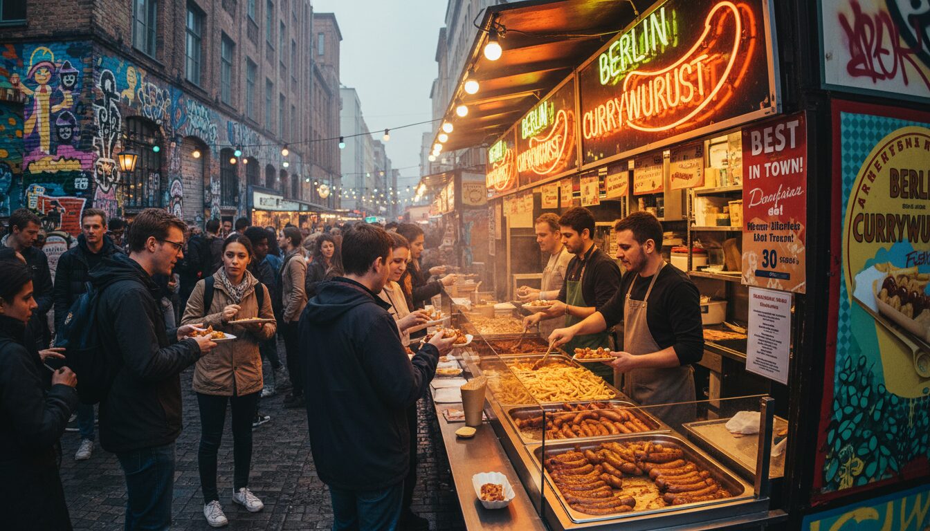 explorez la signification culturelle de la currywurst et son rôle emblématique dans la société allemande contemporaine, symbole d'identité et de traditions culinaires.