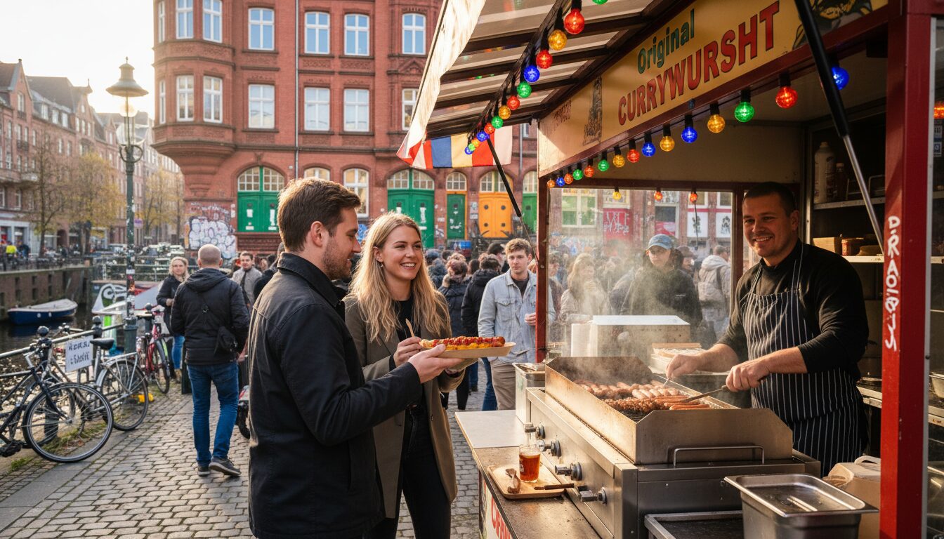 découvrez la scène street-food dynamique de hambourg avec un focus spécial sur la célèbre currywurst, un incontournable pour les amateurs de saveurs authentiques et de cuisine de rue allemande.