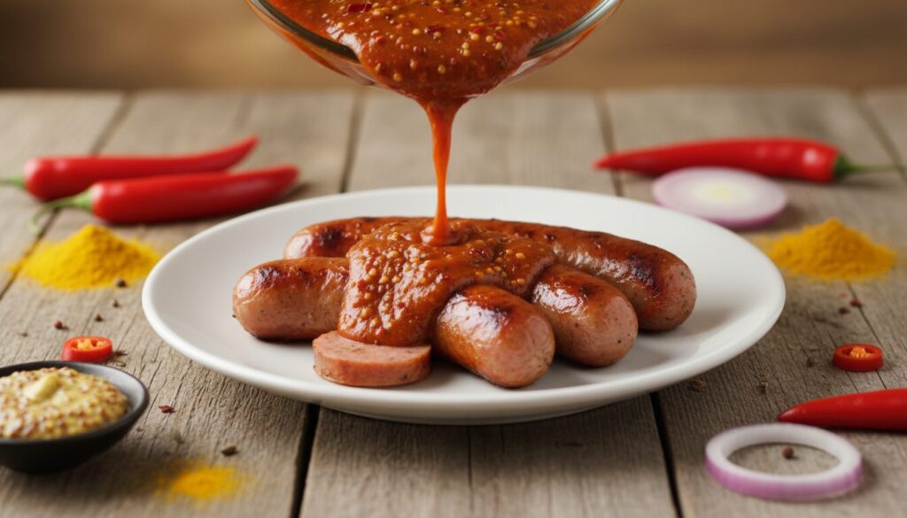 découvrez notre recette maison de sauce currywurst piquante, idéale pour les amateurs de saveurs épicées et sensations fortes. facile à préparer et délicieusement relevée !
