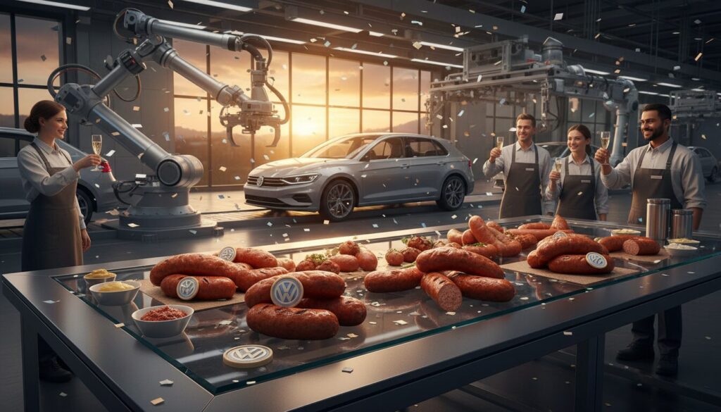 découvrez comment la marque de saucisses interne de volkswagen, le constructeur automobile allemand, atteint des records de ventes impressionnants.